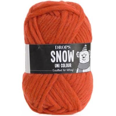 Příze DROPS Snow uni color 07 - tmavá oranžová
