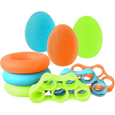 Line Sport Rehabilitační a cvičební pomůcky pro ruce 9 ks