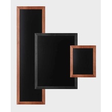 klapramy.eu CHBBR40x120 dřevěná křídová tabule s oblým profilem barva tmavě hnědá 40 x 120 cm