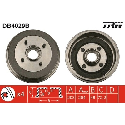 TRW Brzdový buben DB4029B