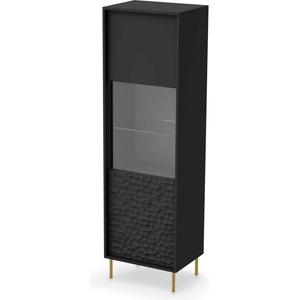 Bogdan Furniture Europe Витрина Мебели Богдан Bullet W-1-E20, черен цвят