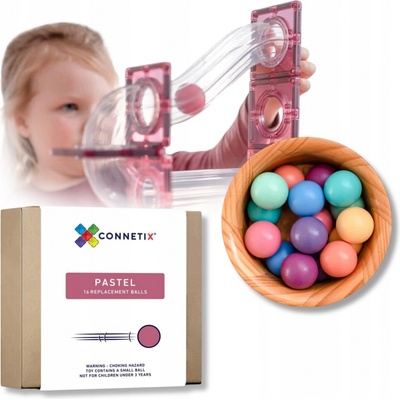 Connetix Pastel Ball Pack 16 náhradních kuliček