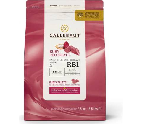 Callebaut Ruby Callets 2,5 kg