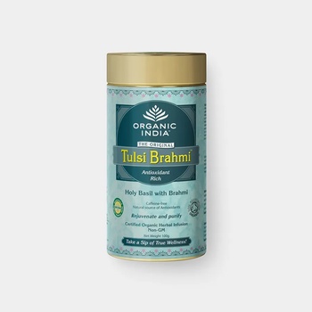 Organic India Tulsi Brahmi BIO, тенекия 100 g *CZ-BIO-001 сертификат