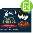Felix Tasty Shreds lahodný výběr z ryb losos treska tuňák platýs 24 x 80 g