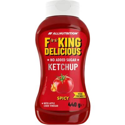 Delicious pálivý kečup s jablečným octem bez přidaného cukru 440 g
