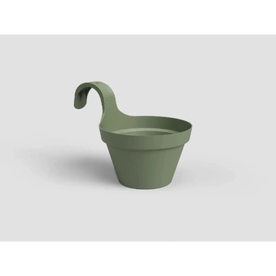 Artevasi Květináč CAPRI balkonový 20cm plast zelená ash green