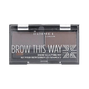 Rimmel London Brow This Way Palette 002 Medium Brown 2,4 g