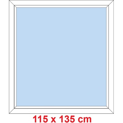 Soft Plastové okno 115x135 cm FIX neotevíravé Bílá