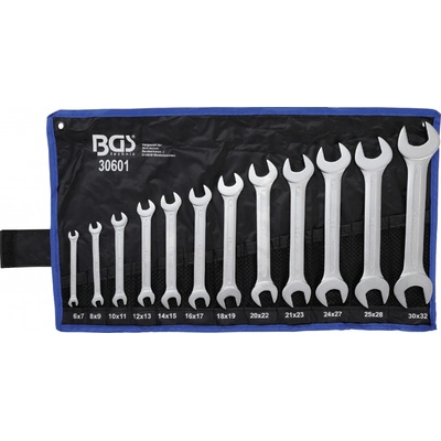 BGS technic Sada oboustranných plochých klíčů 6 - 32 mm 12dílná BGS 30601