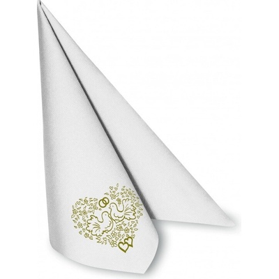 Airlaid ubrousky SVATBA 50ks 40x40cm – Sleviste.cz