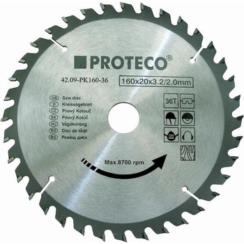 Proteco 09-PK180-24 kotouč pilový SK 180x2.2x20 24z 42.09-PK180-24