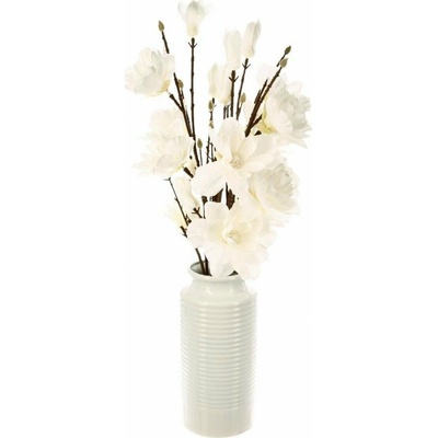 Atmosphera Umělé květiny MAGNOLIE, bílá kytice, 75 cm