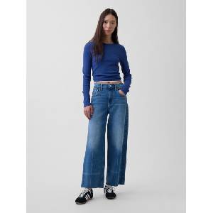 GAP Дънки High Rise Stride Wide-Leg Ankle GAP GAP | Sin | ЖЕНИ | 24REG