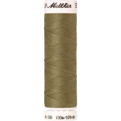 Nitě SERALON 100m na univerzální šití, polyester AMANN Mettler - více barev 6677: 0665 světlá khaki