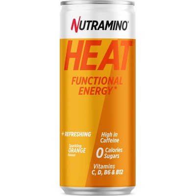 Nutramino Energetický nápoj Heat Pomeranč 330ml