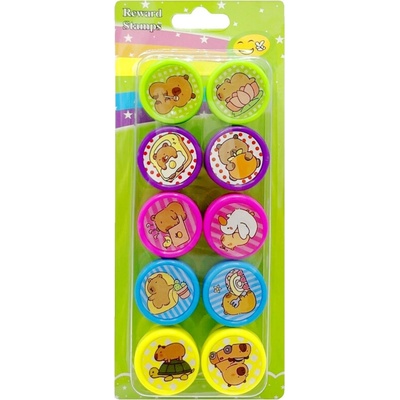 PK STAR Razítka sada 10 ks Capybara