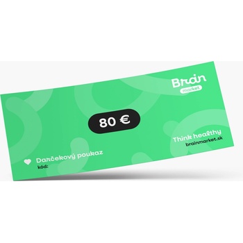 BrainMax Darčeková elektronická poukážka 80€