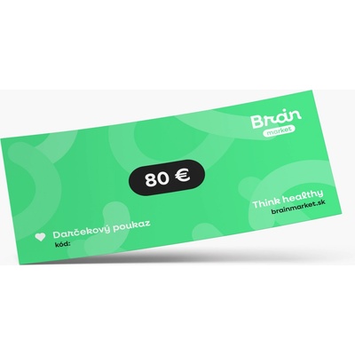 BrainMax Darčeková elektronická poukážka 80€