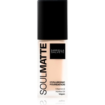 Gabriella Salvete SoulMatte Hyaluronic Foundation дълготраен фон дьо тен с матиращ ефект цвят 02W Ivory Warm 30ml