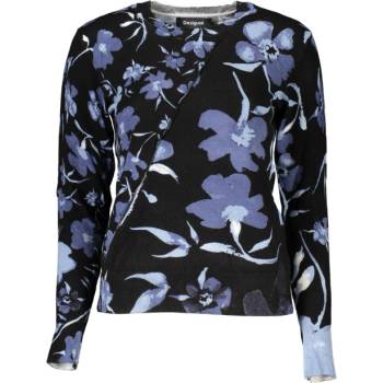 Desigual Дамски пуловер desigual, Цвят Черен (24swjf16_ne2000)