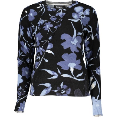 Desigual Дамски пуловер desigual, Цвят Черен (24swjf16_ne2000)