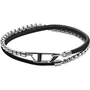 Diesel Унисекс гривна Diesel D Logo стомана и кожа DX1472040 Diesel | Mnogotsveten | МЪЖЕ | UNI