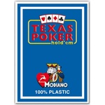 Modiano Пластични покер карти Texas Poker - син гръб