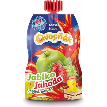 Ovocňák Mošt jablko a jahoda 200 ml