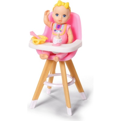 BABY born Zapf Creation Minis Sada s jedálenskou stoličkou a bábikou