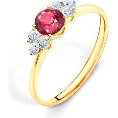 SAVICKI Годежен пръстен Fairytale: злато, рубин