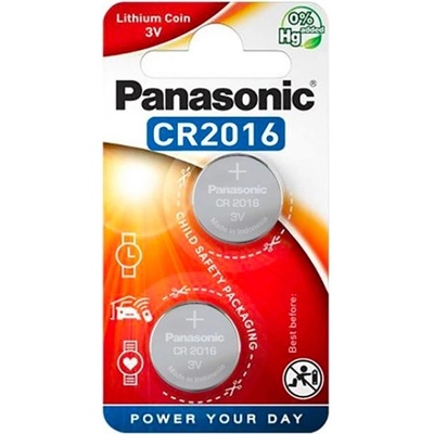 Panasonic Батерия cr2016, литиева, 2бр. /пакет cr-2016el/2b (cr-2016el/2b)