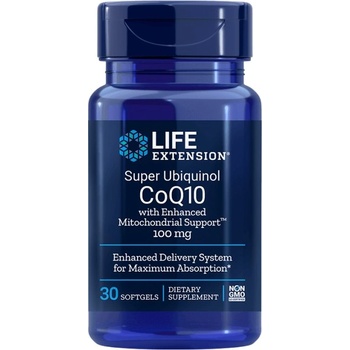 Life Extension Super Ubiquinol CoQ10 with Enhanced Mitochondrial Support 100mg [30 Гел капсули]