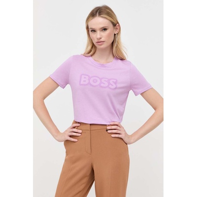 Boss Orange Памучна тениска boss orange в розово 50501139 (50501139)