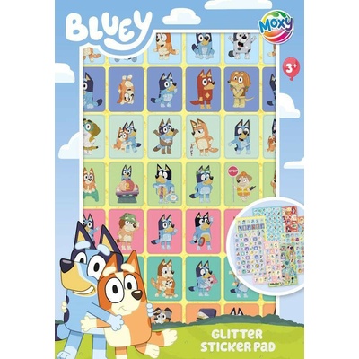 Bluey samolepkový blok A5