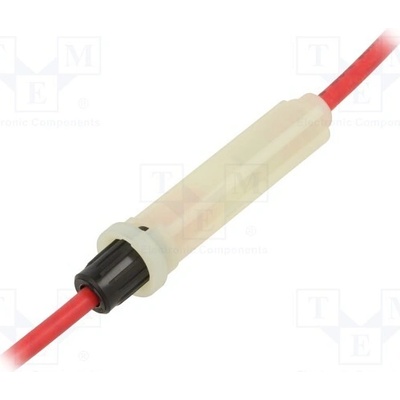 OPTIFUSE LPA-05W-12R Zásuvka; 6,3x32mm; Imax: 30A; Kontakty: mosaz; Výv: vodiče; 12AWG