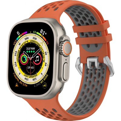 Cubenest Silicone Sport Band ORANGE with Grey (42-49mm) 6974699970880