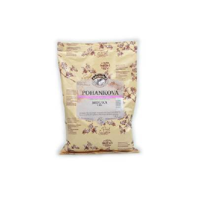 Šmajstrla Pohanková mouka 500 g (Pohanková mouka celozrnná je přirozeně bezlepková, lehce stravitelná a velmi prospěšná potravina pro lidský organismus. Je výborným zdrojem vitaminů skupiny B, fosforu