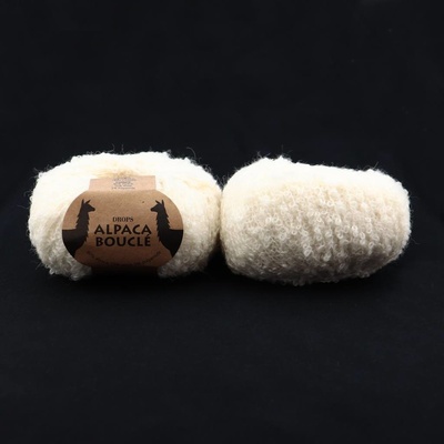 Drops Alpaca Bouclé 0100 smetanová