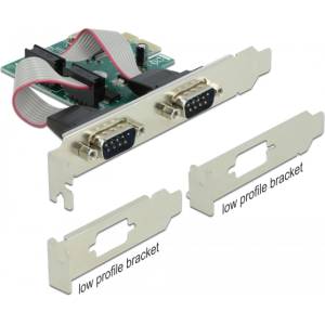 Delock PCI-E разширителна карта 2x Сериен RS-232 90007 (90007)