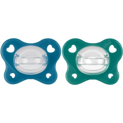 Chicco šidítko PhysioForma® Dual Soft modrá 2 ks