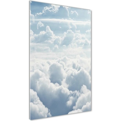 Vertikálny fotoobraz na skle Let nad oblaky 50x100 cm