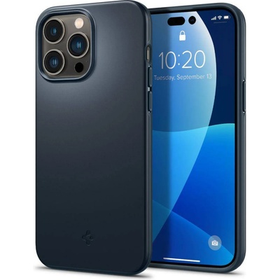 Spigen Гръб Spigen Thin Fit за iPhone 14 Pro Max - Черен металик