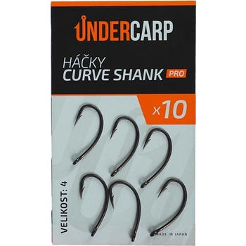 UnderCarp Háčky Curve Shank PRO 10 ks Vel.4