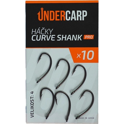 UnderCarp Háčky Curve Shank PRO 10 ks Vel.4