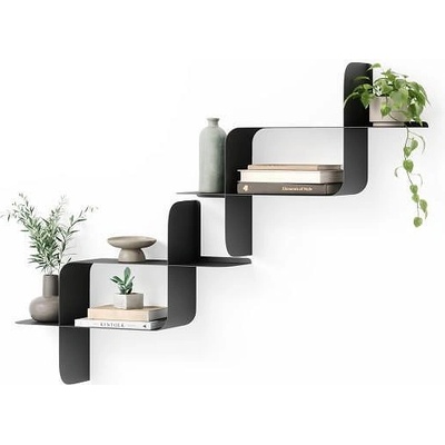 Umbra hk ltd (Канада) Комплект от 2 броя рафтове umbra montage за стенен монтаж - цвят черен (umbra 1022611-040)