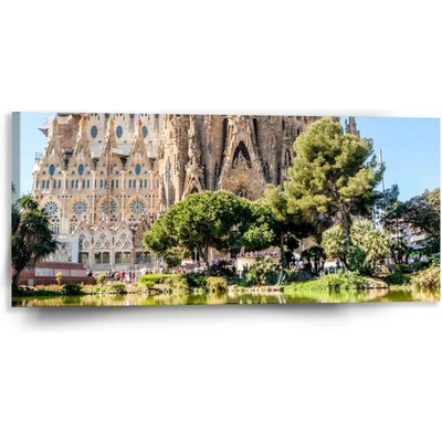 Sablio Obraz Barcelona Sagrada Familia - 110x50 cm