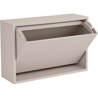 ReCollector Светлосиво стенно кошче за боклук от рециклирана пластмаса Mini Box - ReCollector (100106-GreyS)