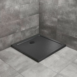 Radaway Doros C Stone квадратно душ корито 100x100 см черен акрил (SDRC1010-01-54S)