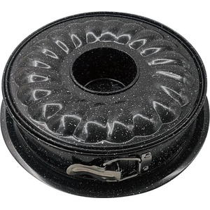 KINGHOFF Форма за блат и кекс Kinghoff KH 1780, 28 см, Падащо дъно, Стомана, Черен (9999KH1780) - topmall